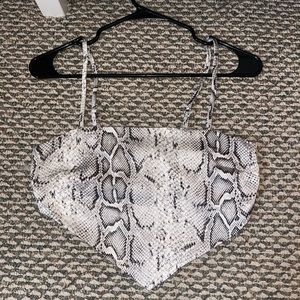 Snake skin top